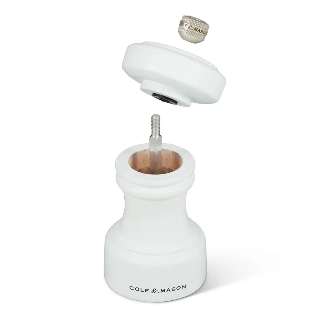 Cole & Mason Hoxton White Wood Pepper Mill 104mm